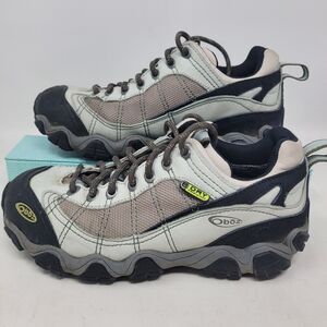 Oboz Firebrand II 2 Waterproof Hiking Shoes Gray Teal US Size 7 Womens EU 37.5